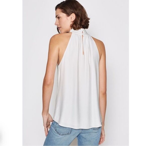 New with tags JOIE Leikyn Fringe Top In Shirt In Caviar/Black, size Medium. - Picture 6 of 14